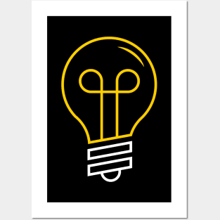 light bulb Posters and Art